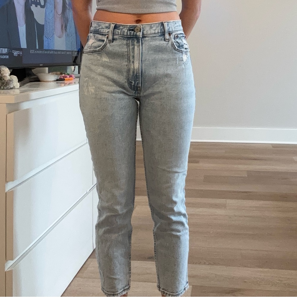 Abercrombie & Fitch Light Blue Straight Leg Jeans